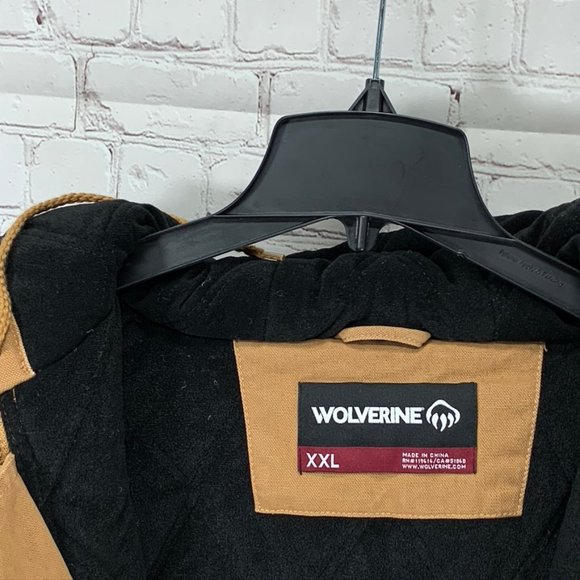 Wolverine Tan Houston Hooded Heavy Canvas Zip Quil - Picture 12 of 12